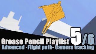 Blender Grease Pencil - Storyboard Animatic Tutorial - 5 of 6 - Advanced pathing, Camera tracking