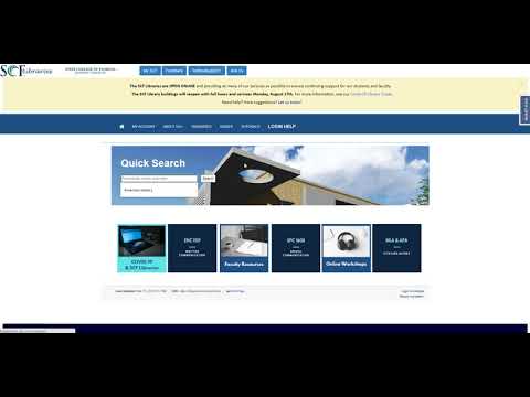 How to Access the SCF Library Online - No Audio, Click-through