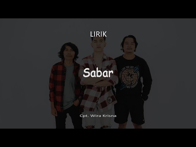 LIRIK SABAR - ROCKTOBER ( Official Lyric Video ) class=