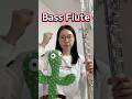 Bass flute vs cactus! #flute #フルート