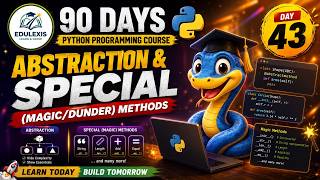 Day 43: Abstraction & Magic (Dunder) Methods in Python | Learn Python with Edulexis