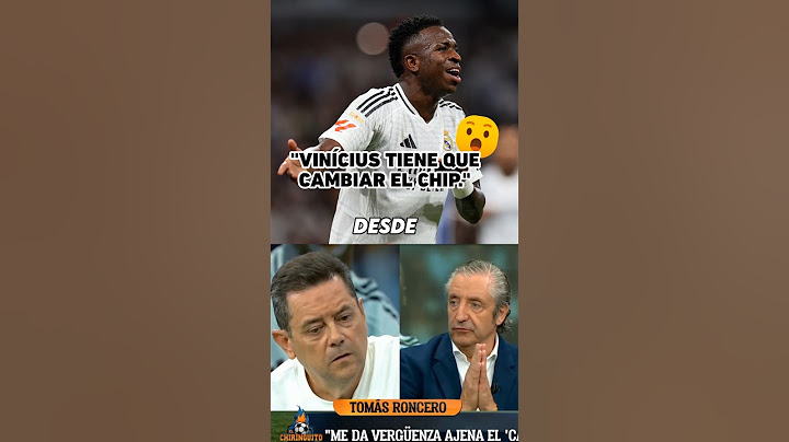 👀🔥 TOMÁS RONCERO ACONSEJA A VINÍCIUS. #ElChiringuitoEnFOX