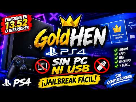 🔥 GoldHEN on PS4 13.52 or Lower WITHOUT PC or USB 🎮 | Easy Jailbreak!