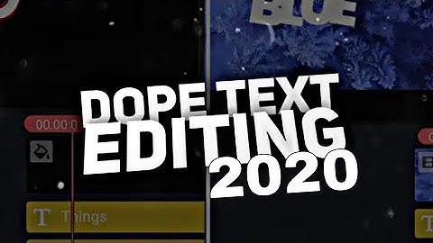 1 Amazing! Dope Text Effects With KineMaster editing 2020 text video   technicalediting 1m