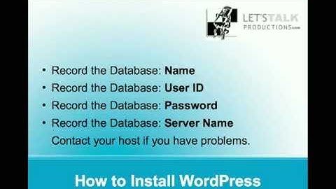 Install WordPress To Your Hosting Server