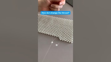 How do I change the thread when weaving a beaded bag? #beadedbag #bag#beads #fashionaccessories#fyp