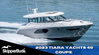 Walkthrough of the NEW 2023 Tiara  Yachts 49 Coupe Yacht Tour SkipperBud's