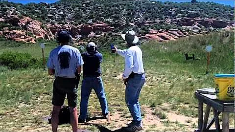 Keith Shooting the Steel Challenge