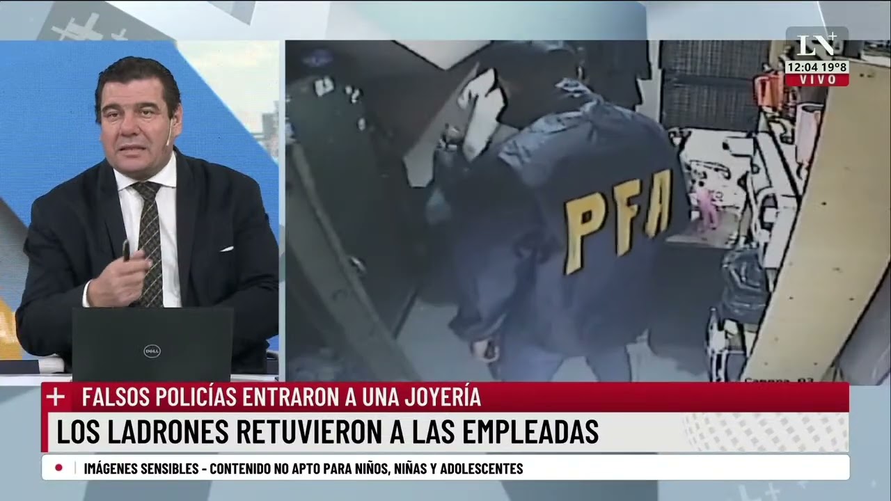 Simularon ser policías y entraron a robar en una joyería