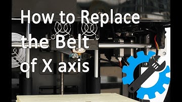 How to Replace the X axis Belt of WEEDO 3d Printer
