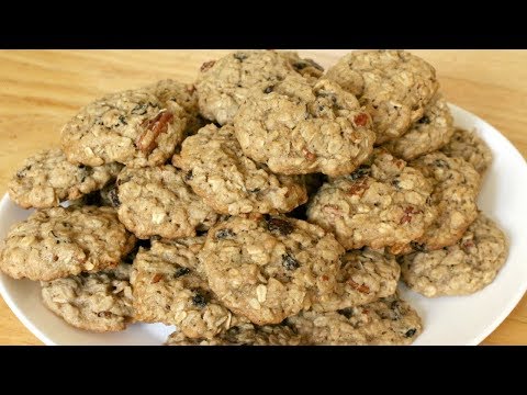 Video: Cómo Hacer Galletas De Avena Con Pasas Y Nueces