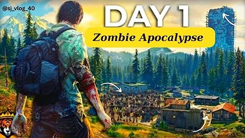 DAY 1 First Look at this NEW Amazing Zombie Survival Game with @SJ_Vlog_40