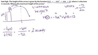27) April shoots an arrow upward into the air at a speed of 64 feet per second