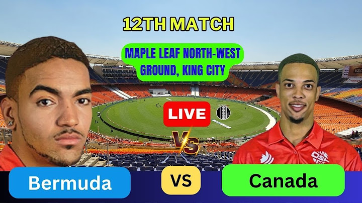 🔴Bermuda vs Canada 12th Match Live ||Canada vs  Bermuda 12th Match Live