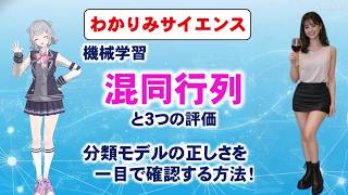 混同行列 2026 04 19【 #機械学習 】 混同行列と３つの評価。分類モデルの正しさを一目で確認する方法！#混同行列 #わかりみサイエンス #ニューラルネットワーク #データサイエンス