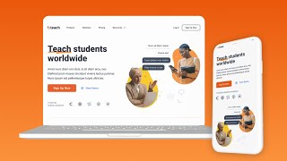 How to make awesome website template using HTML CSS & JS | Source Code link | Figma File Link