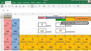 EXCEL ¿Cómo hacer una Tabla periódica  parte 4