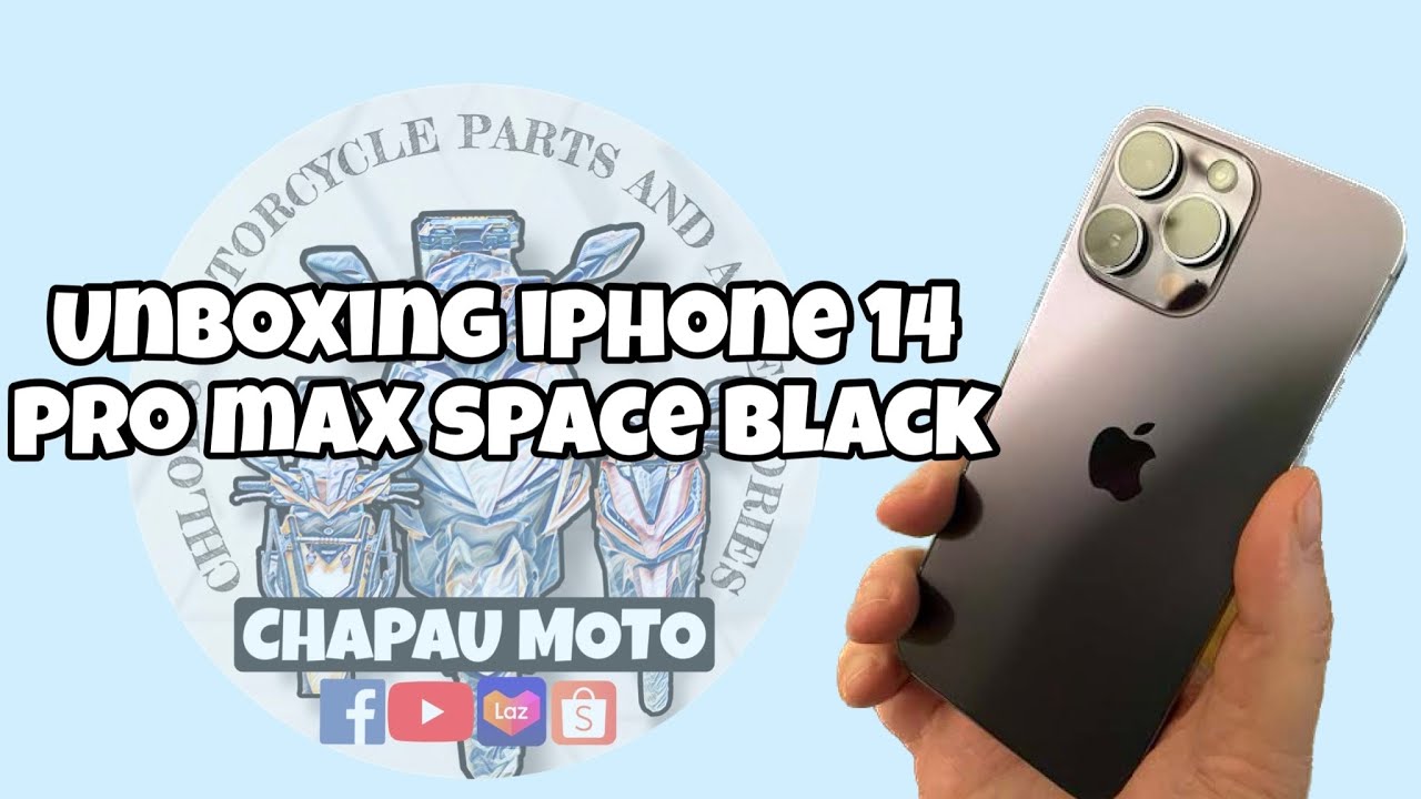 UNBOXING IPHONE 14 PRO MAX SPACE BLACK 🙂 | CHAPAU MOTO - YouTube