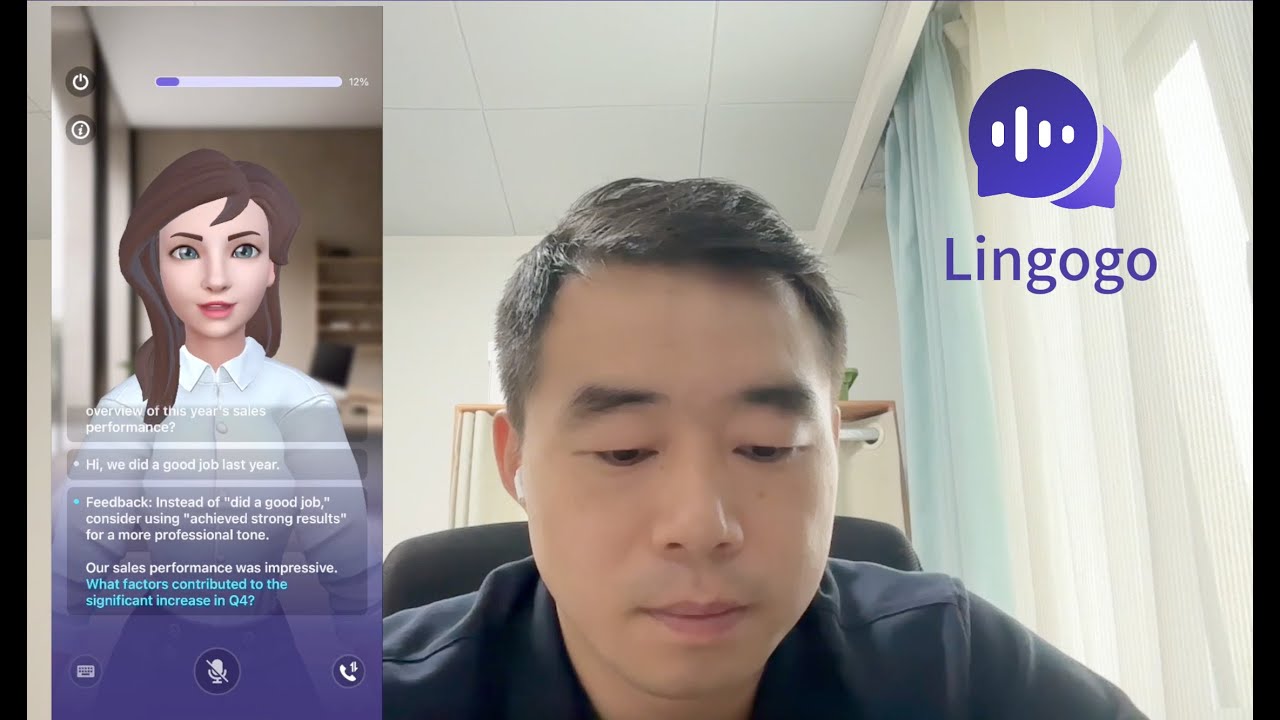 A new app to practice English with 3D avatar -Lingogo.ai