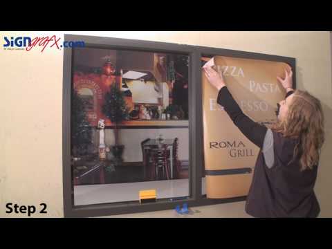 How to Install a See-Through Window Graphic