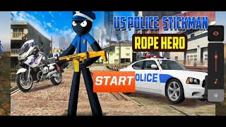 amazing police stickman rope hero gangster vegas gameplay screenshot 3