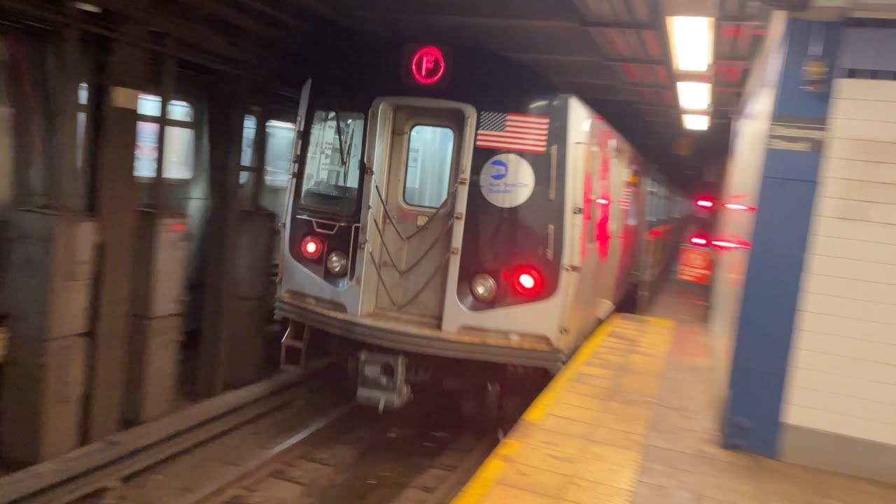Mta R160a MTA R160A-2 F train leaving Delancy St-Essex St, and R160-1 School Car ...