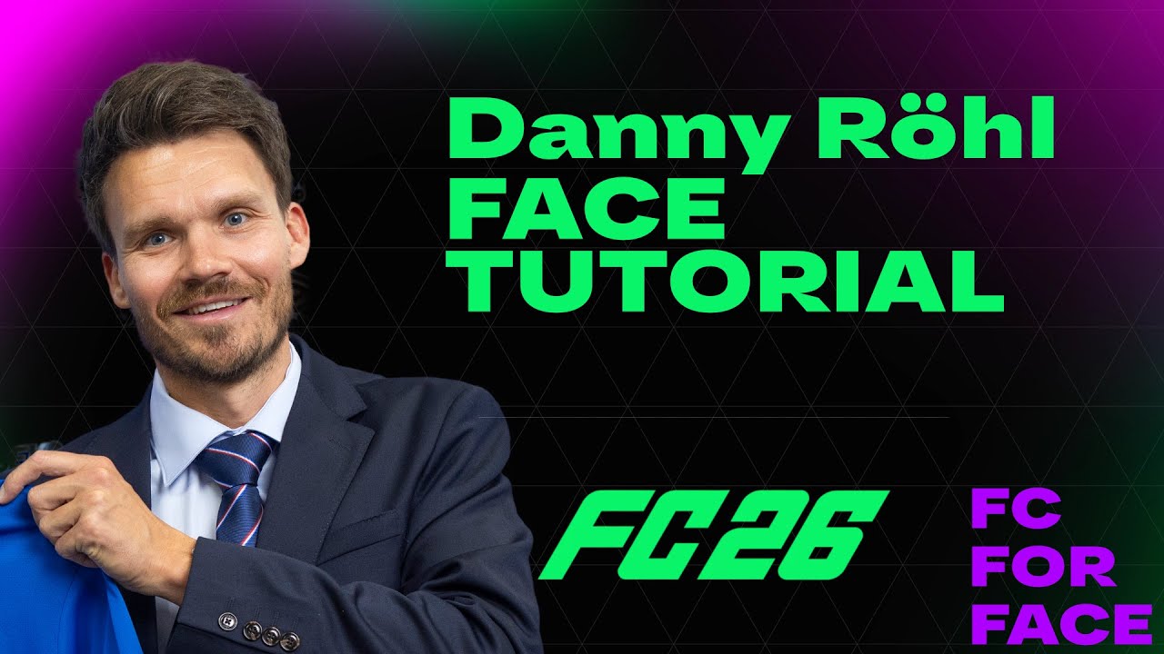 Danny Röhl FC26 FACE CREATION Tutorial CAREER MODE