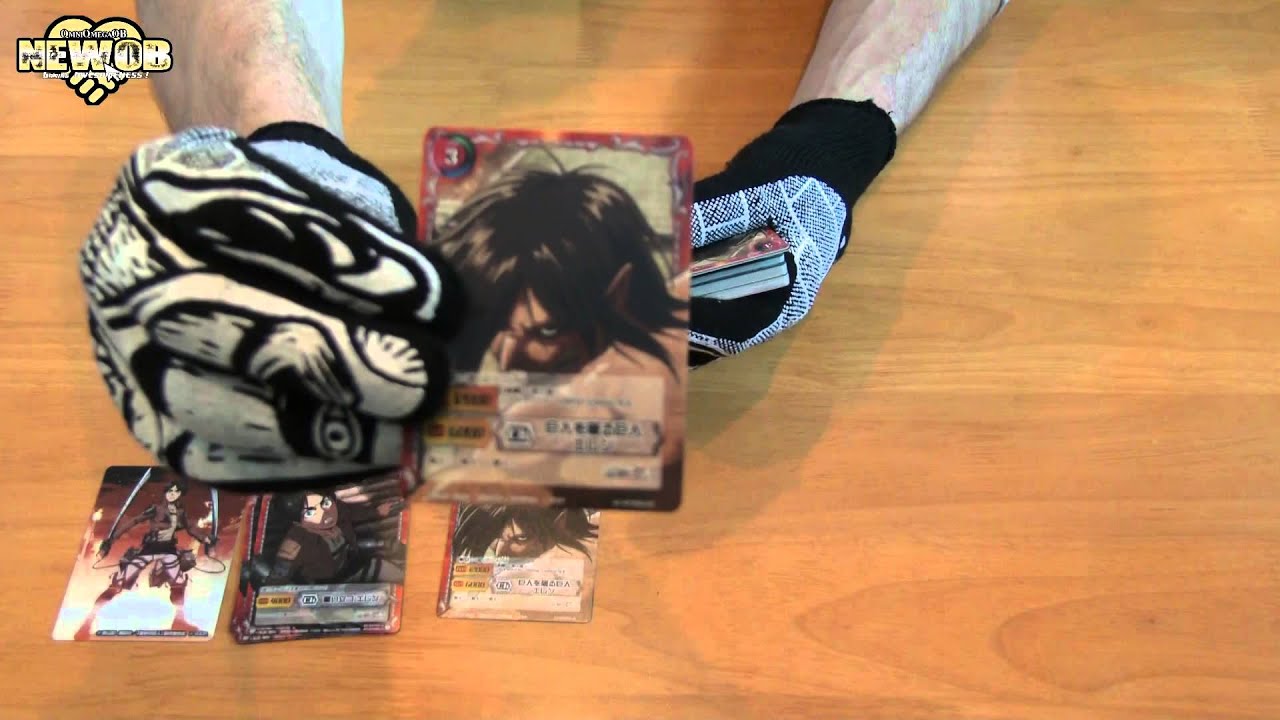Attack On Titan Cap Trading Cards Biscuits YouTube