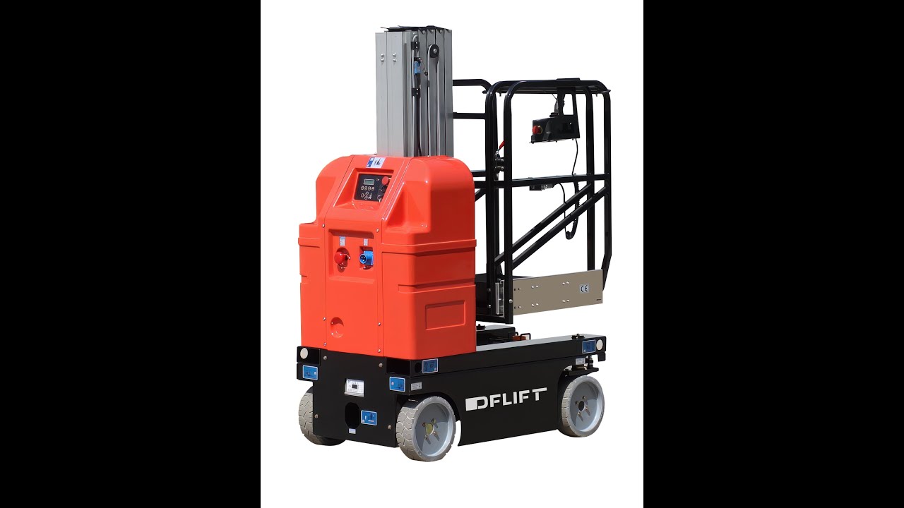 Operation video of single - column aluminium alloy lifting platform