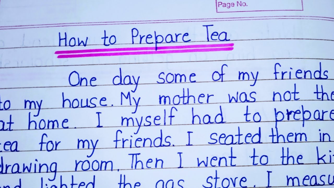 essay on how to make a cup of tea