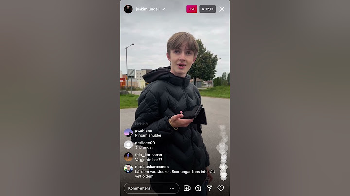 Joakim Lundell Instagram live hela videon. (unge frågar är tomtemor sugen på nåt!)