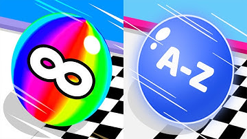 Ball Run 2048 VS AZ Run - All Levels Gameplay Android iOS Ep 2