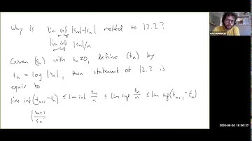 Lecture 7.3 - More about lim sup & lim inf - Exponential behavior