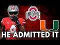 Ohio State STAR Reveals Something SURPRISING about Miami Hurricanes & Buckeyes!