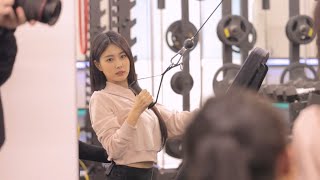 Kang Hyewon Core Training Project Lat Smash Ep.1 Personal Training - Izone 2021.12.02