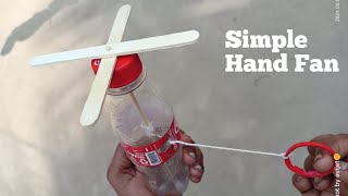 How To Make a simple fan from a plastic bottle at home very easliy