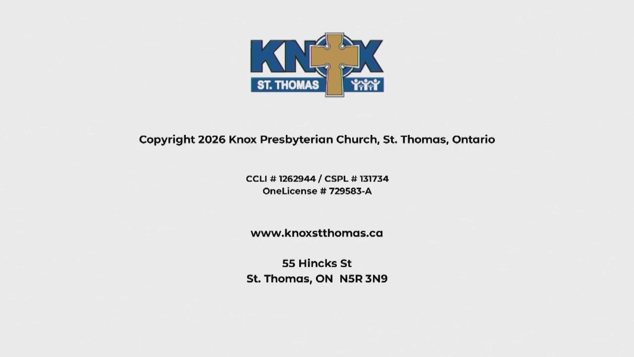 Knox Presbyterian Church - livestream