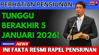 RESMI! Rapel Pensiunan ASN–TNI–Polri Cair 5 Januari 2026!