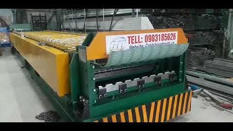 Lắp đặt máy cán tôn 2 tầng 09 sóng và 13 sóng laphong tích hợp dập vòm