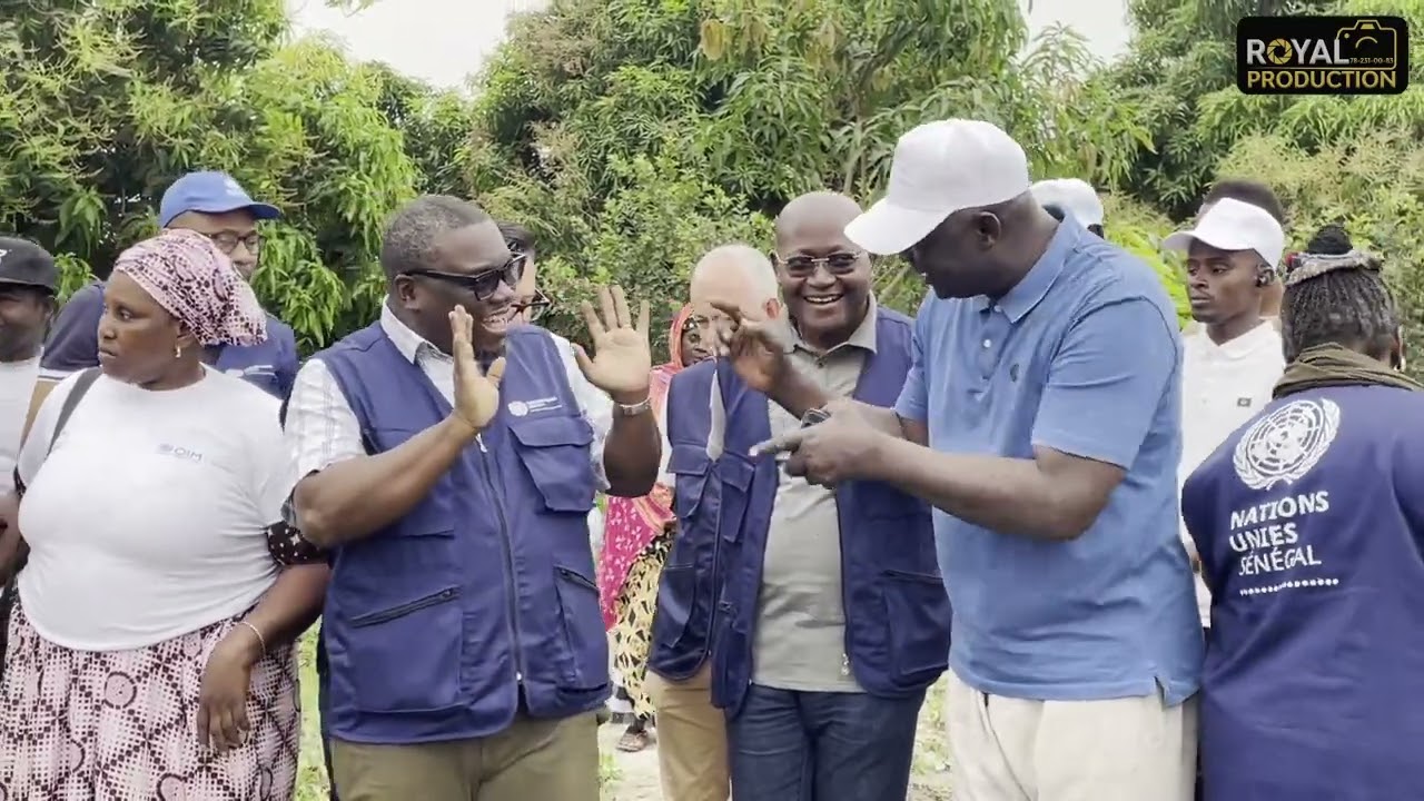visite OIM et ses partenaires au ferme Diam Fouladou kabendou