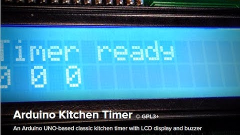 Arduino Kitchen Timer