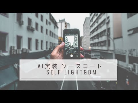 【python】 AI実装 ソースコード self lightGBM