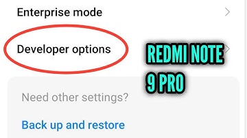 How to enable developer mode in REDMI Nite 9 Pro 2023