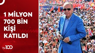 Cumhurbaşkanı Erdoğan, Büyük İstanbul Mitinginde Konuştu | Tv100 Haber