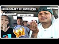 LITTLE SISTER ACTS SCARED OF OLDER BROTHER TO SEE HOW HE REACTS!! *HILARIOUS*