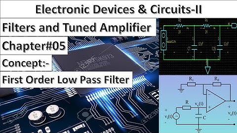 Electronic Devices & Circuits-II | Chapter#05 | Concept | First Order Low Pass Filter | Thomas Floyd