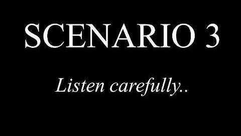 Scenario 3. Pragmatic Listening Task