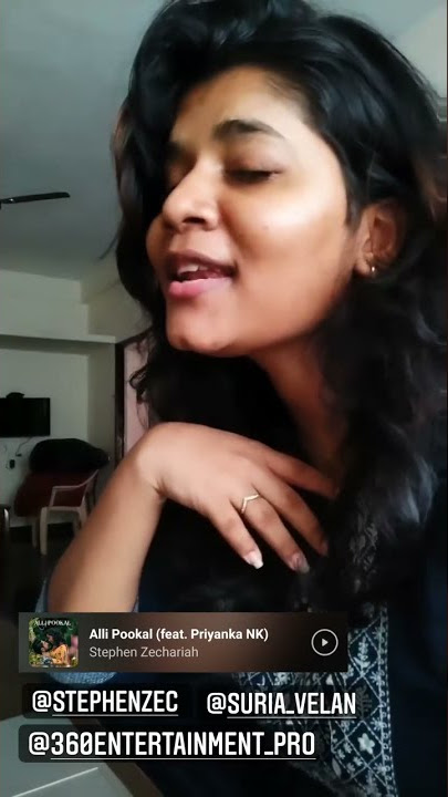 Alli pookal ❤️ 💫 obsessed !! singing song ❤️🧿@StephenZechariahMusical  @threesixzero
