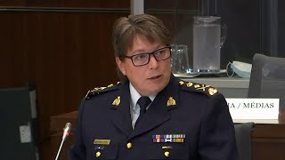 What does Brenda Lucki's answer for examples of systemic racism in RCMP say about the commissioner?