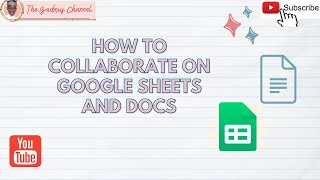 How to Collaborate on Google Docs and Sheets (Team Work Tools)